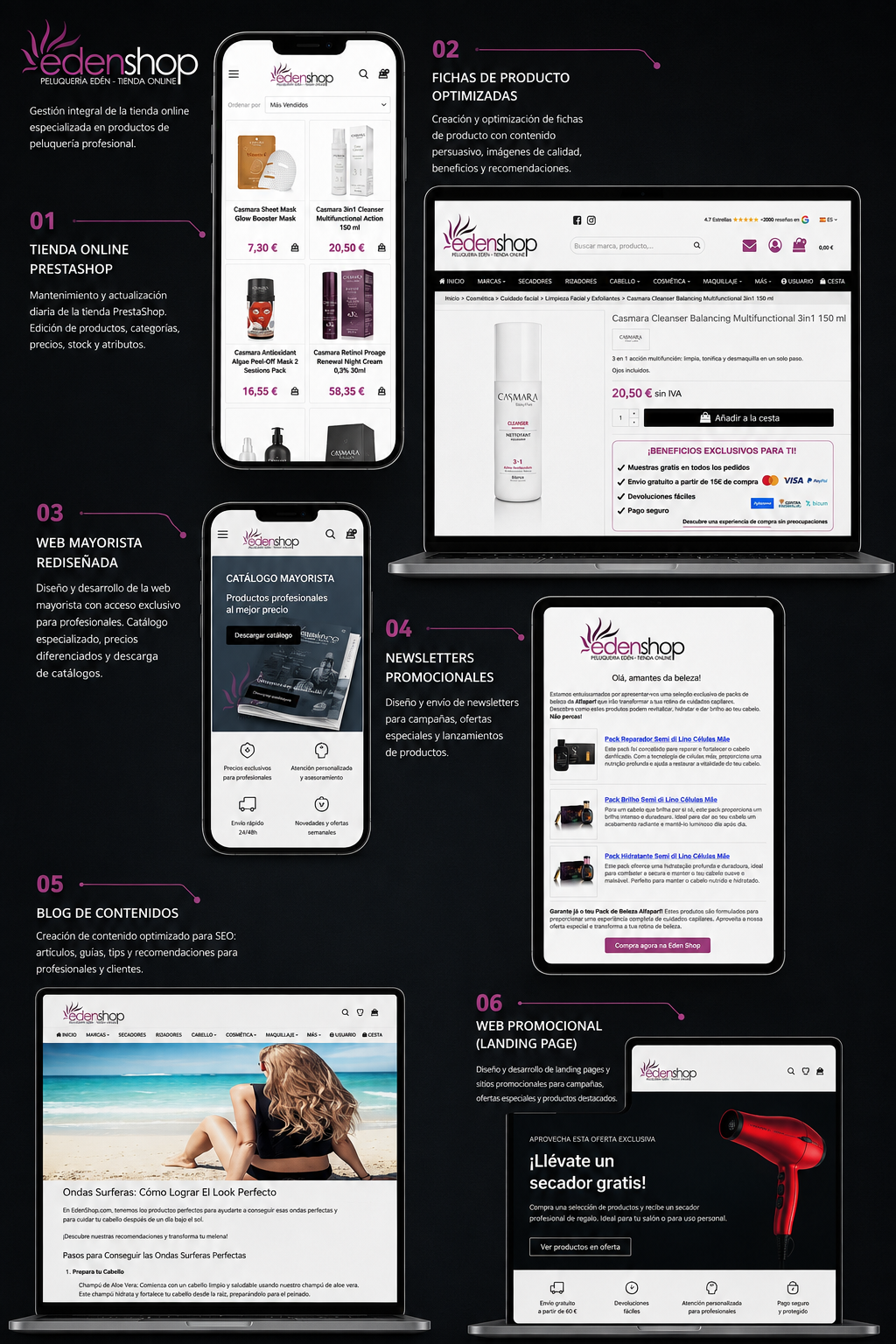 Diseño digital para LCR Beauty